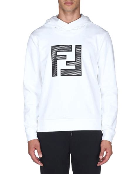 fendi black and white hoodie|fendi hoodie men's cheap.